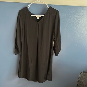 Black quarter sleeve dress